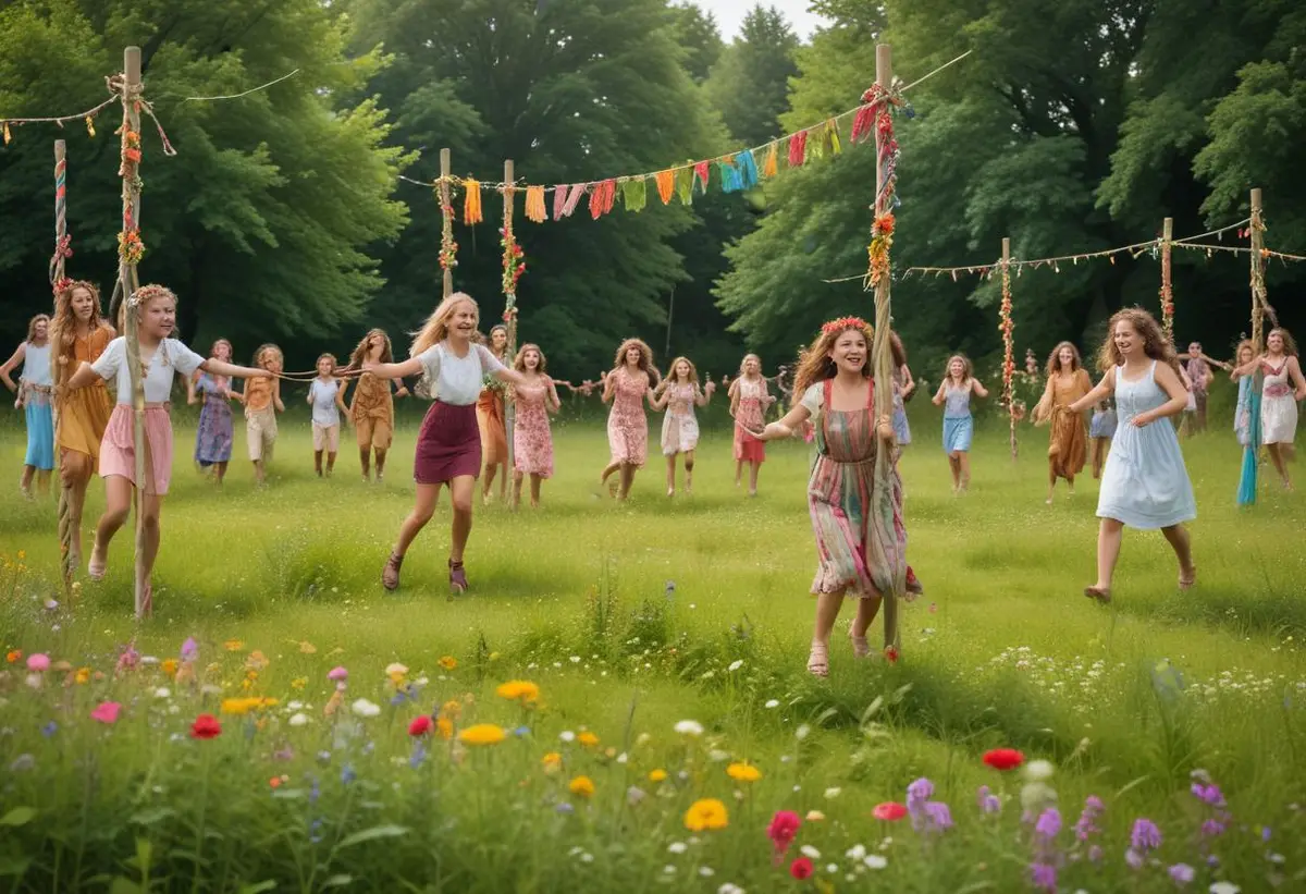 Midsommarlekar som gör festen till en succé! illustration