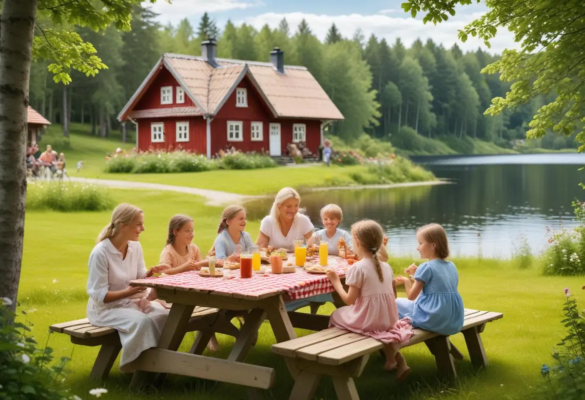 Rollistan i sommaren med släkten bjuder på skratt illustration